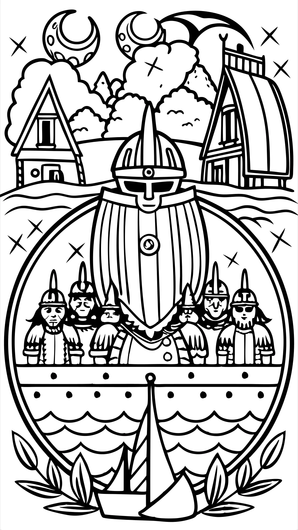 vikings coloring pages